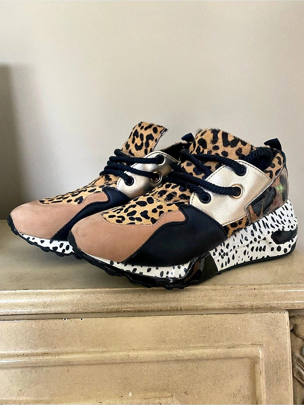 Steve Madden Leopard Print Platform Sneakers